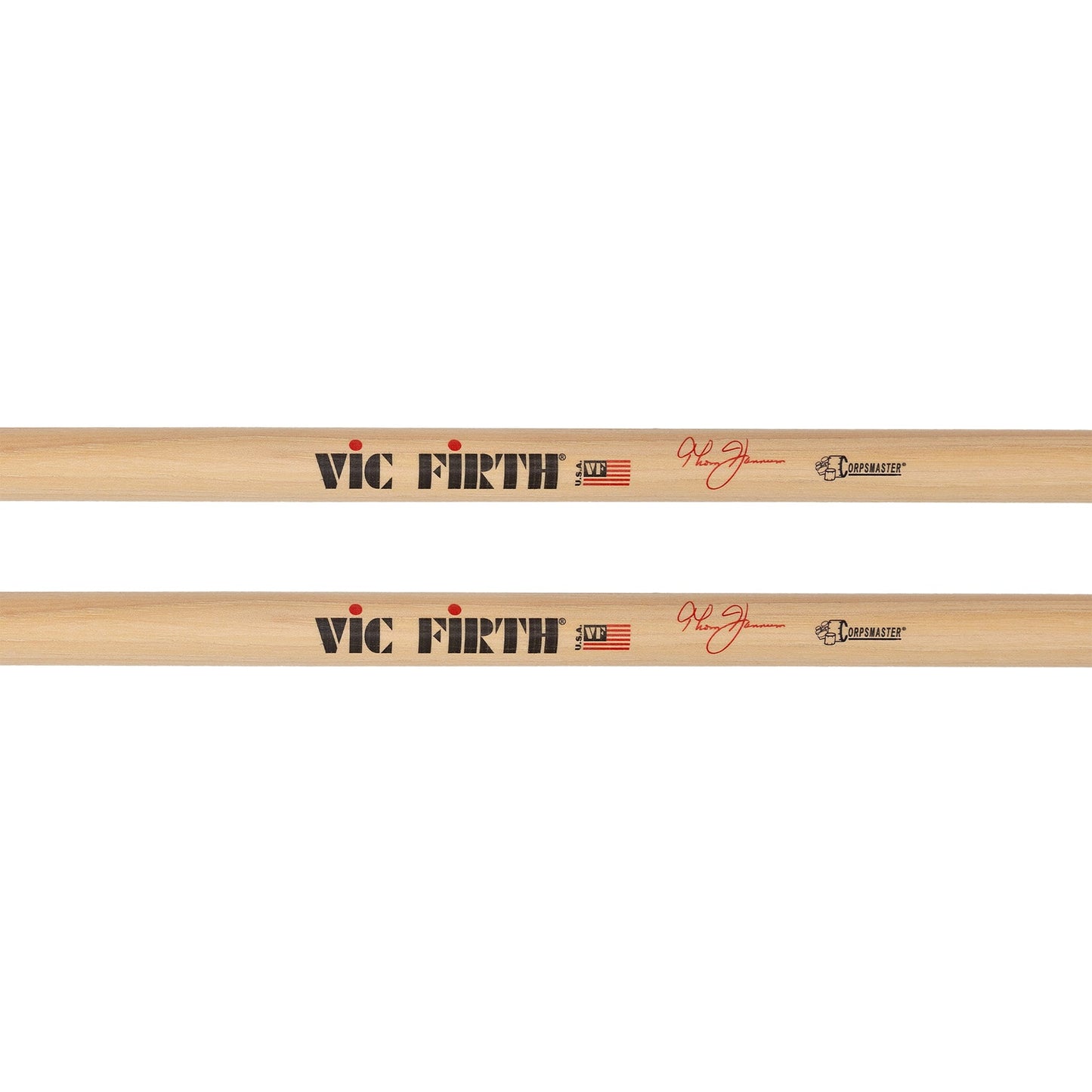 Vic Firth Corpsmaster Signature Snare Sticks - Thom Hannum