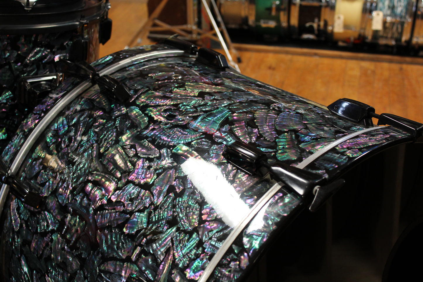 1990s Pearl Masters Mother of Pearl Drum Kit 18x24 16x20 16x18 16x16 12x14 11x13 10x12 8x10 8x8 8x6 6.5x14