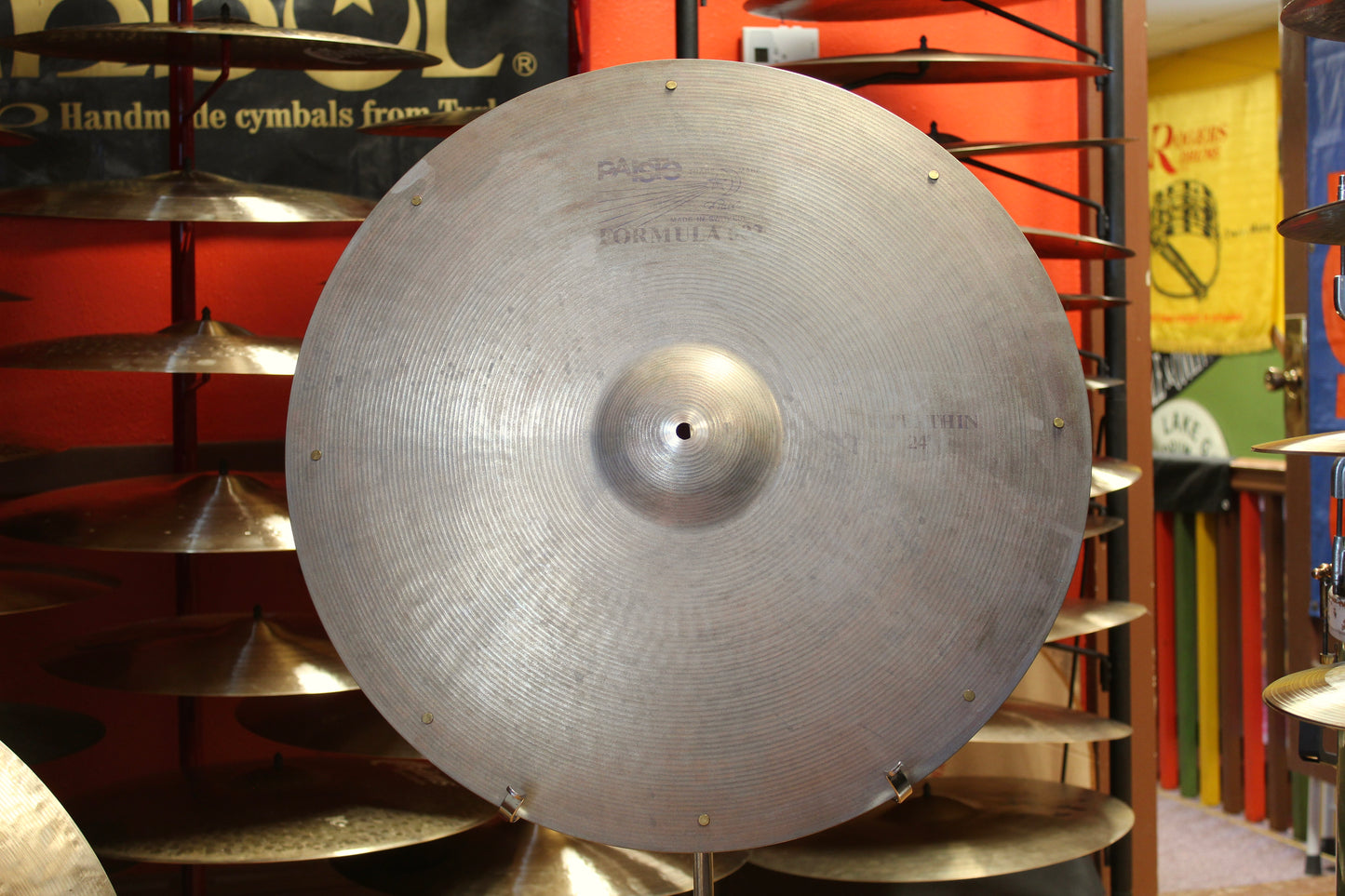 1980s Paiste 24" Formula 602 Blue Label Paper Thin 2824g