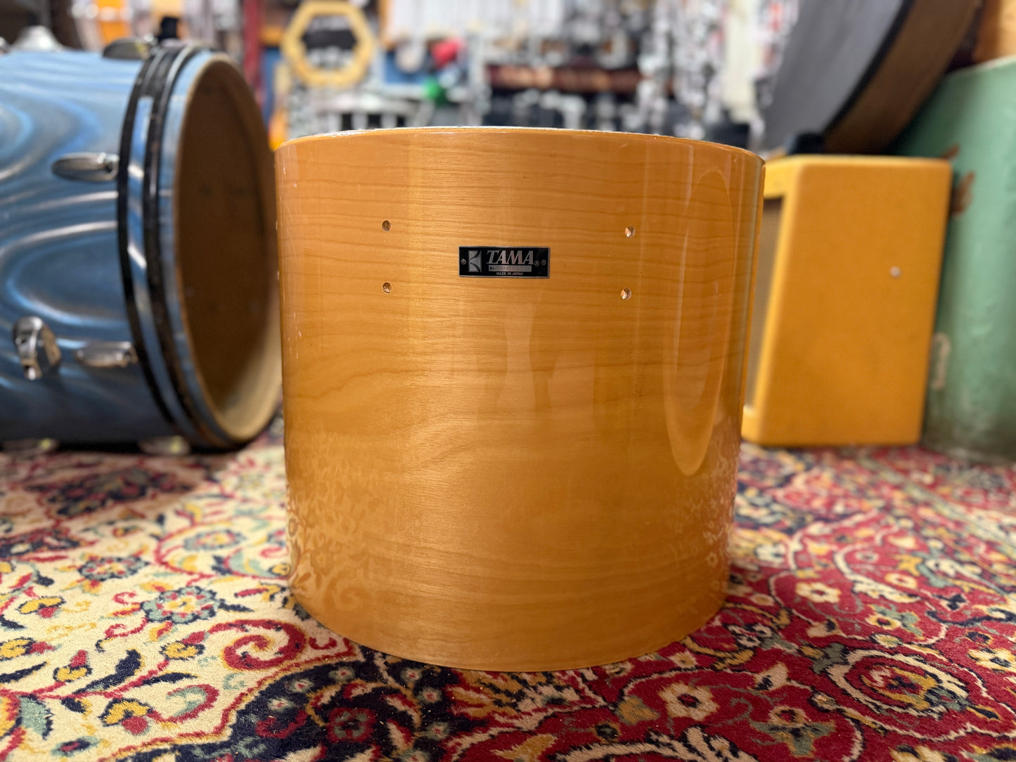 1970s Tama Superstar 14x16 Super Maple Concert Tom Shell