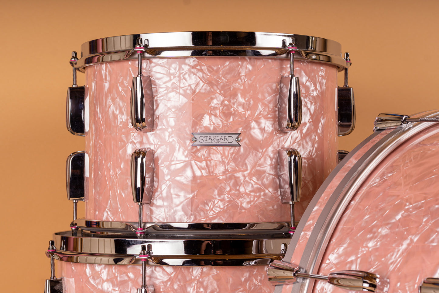 Standard Drum Company Super 66 in Powder Pink Pearl 12x22 16x16 9x13