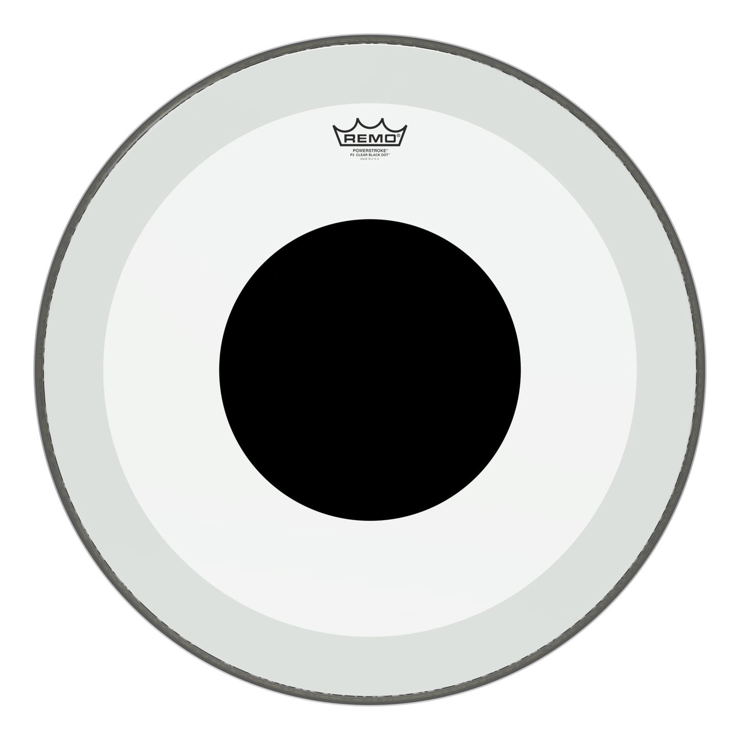 Remo Powerstroke 3 Bass Drum Head Coated w/Black Dot