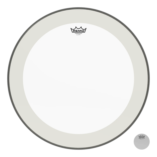 Remo Powerstroke P3 Clear Bass Drumhead NO STRIPE - 24" – OPEN BOX