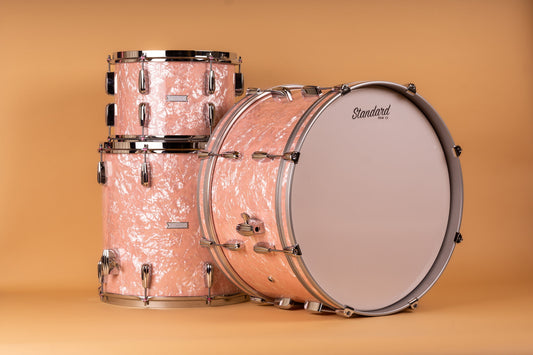 Standard Drum Company Super 66 in Powder Pink Pearl 12x22 16x16 9x13