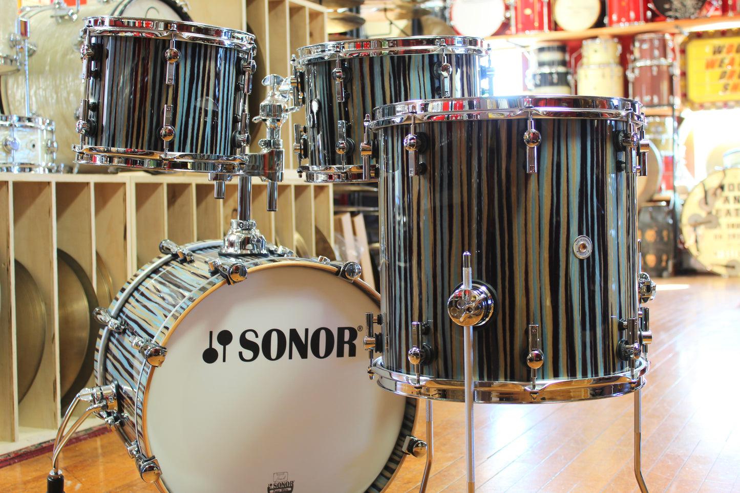 Sonor SQ2 4pc Medium Beech 8x10 8x12 14x14 14x18