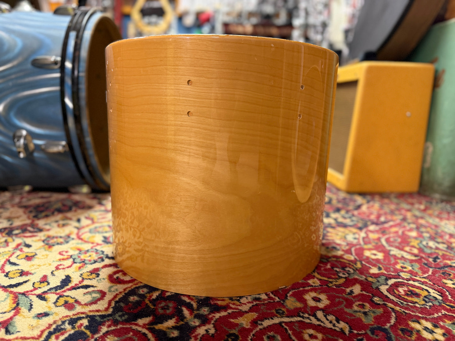 1970s Tama Superstar 14x16 Super Maple Concert Tom Shell