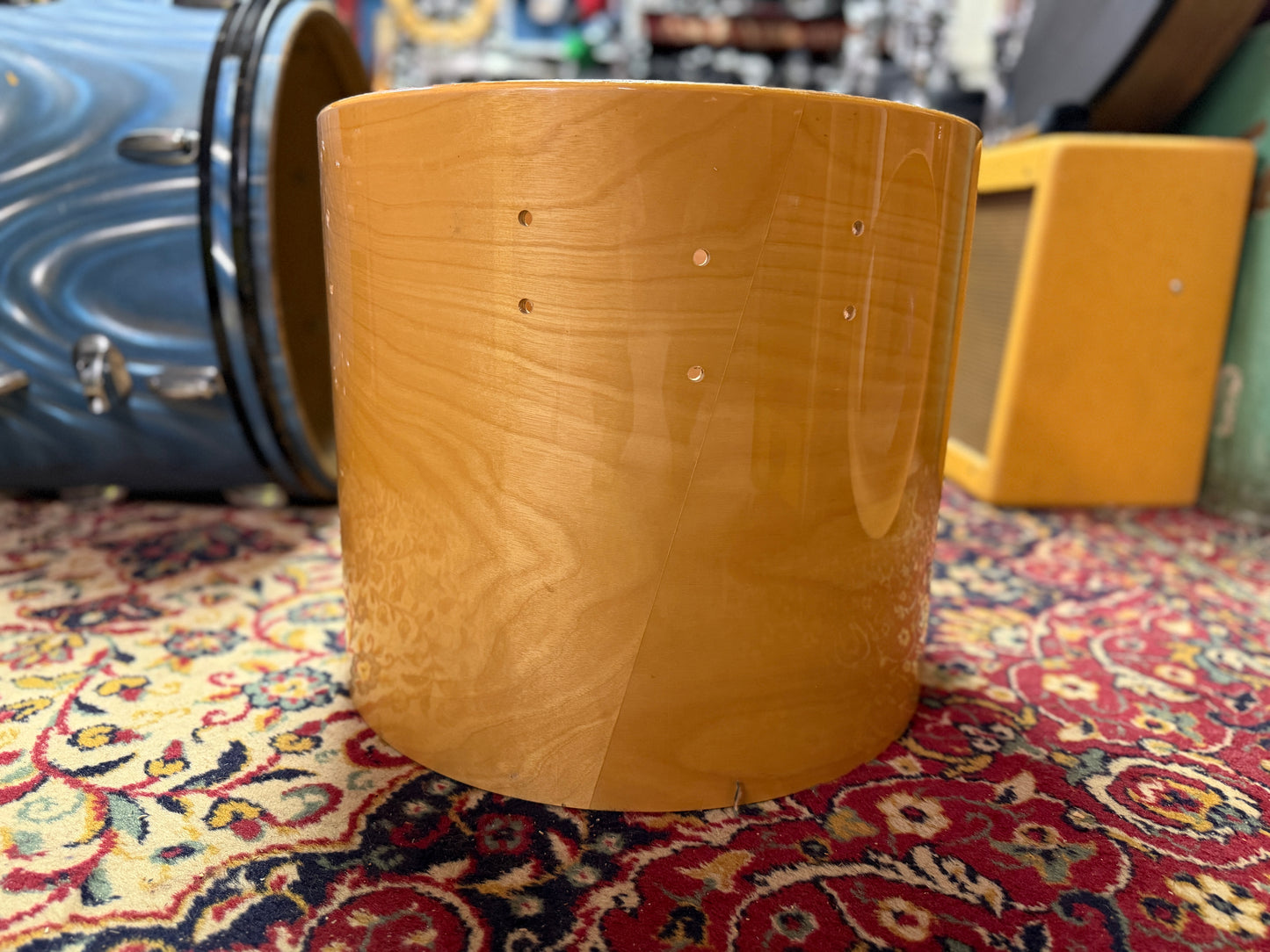 1970s Tama Superstar 14x16 Super Maple Concert Tom Shell