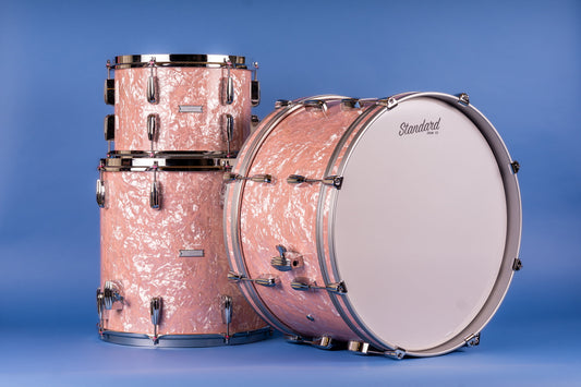 Standard Drum Company Super 66 in Powder Pink Pearl 12x22 16x16 9x13