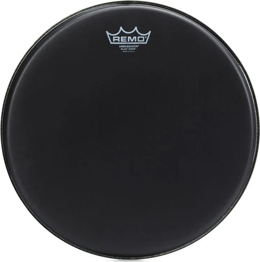 Remo Ambassador Black Suede Drumhead