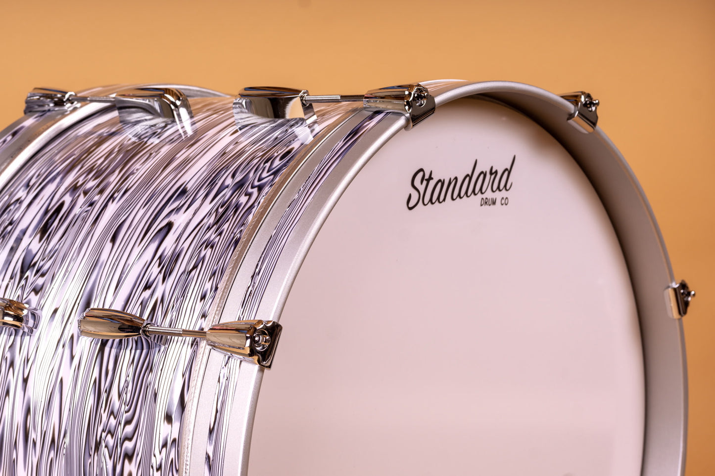 Standard Drum Company Mahogany Poplar in Blueberry Ripple 12x20 14x14 8x12