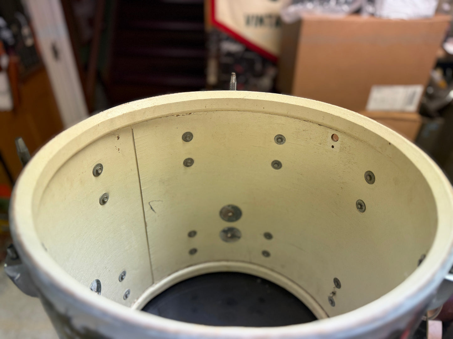 1960s Ludwig 14x14 Floor Tom in Oyster Blue Pearl
