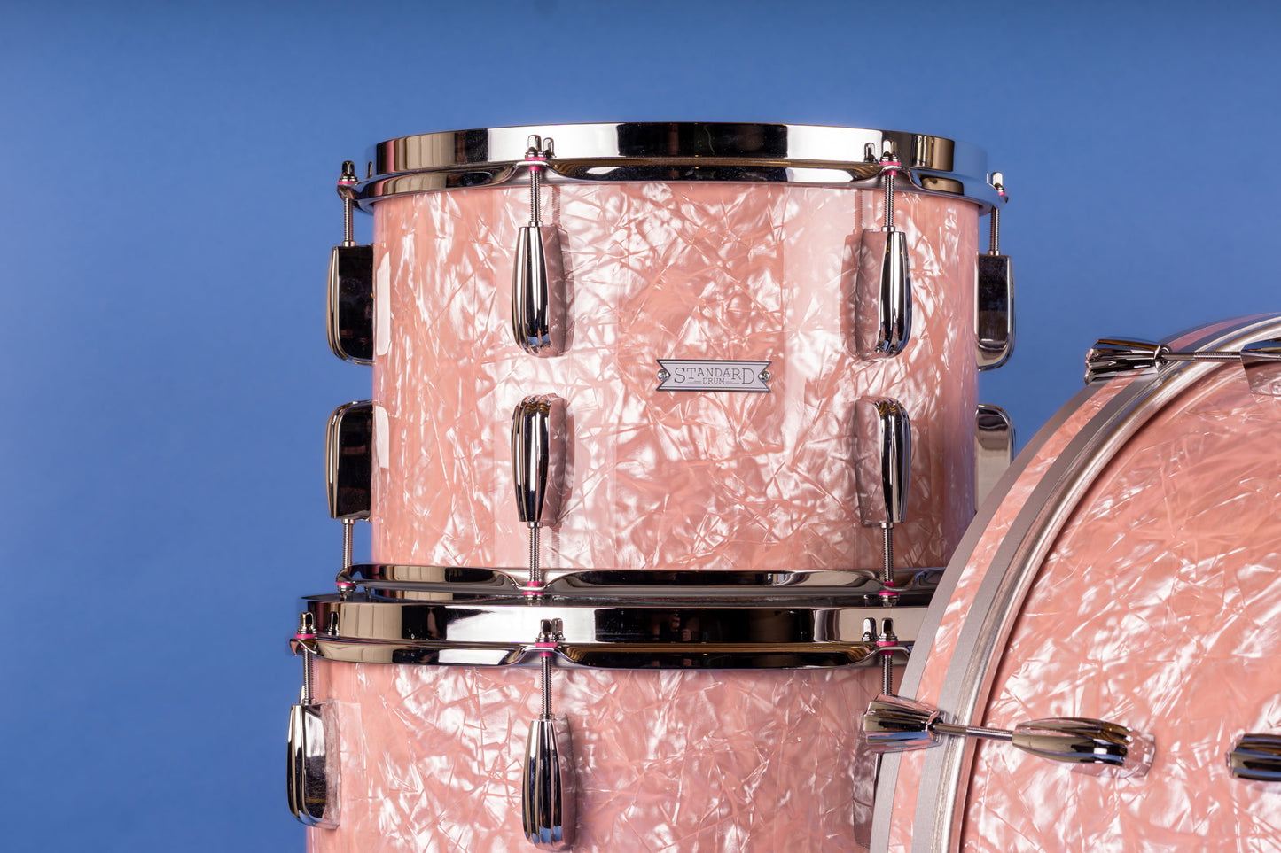 Standard Drum Company Super 66 in Powder Pink Pearl 12x22 16x16 9x13