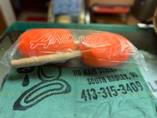 Andante Bass Drum Mallets - Orange