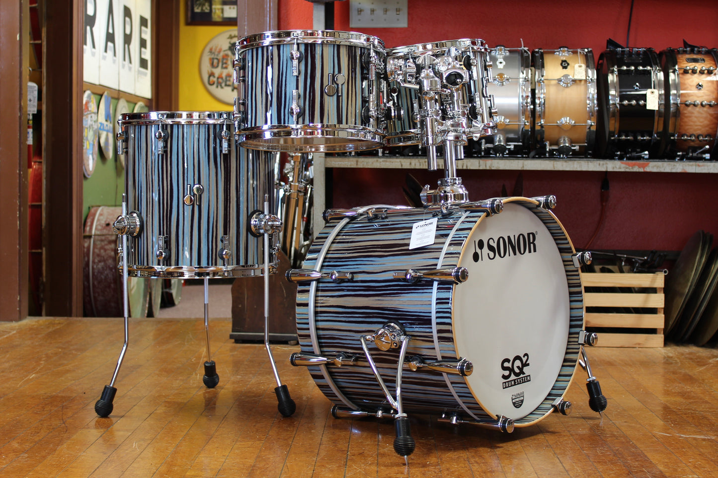 Sonor SQ2 4pc Medium Beech 8x10 8x12 14x14 14x18