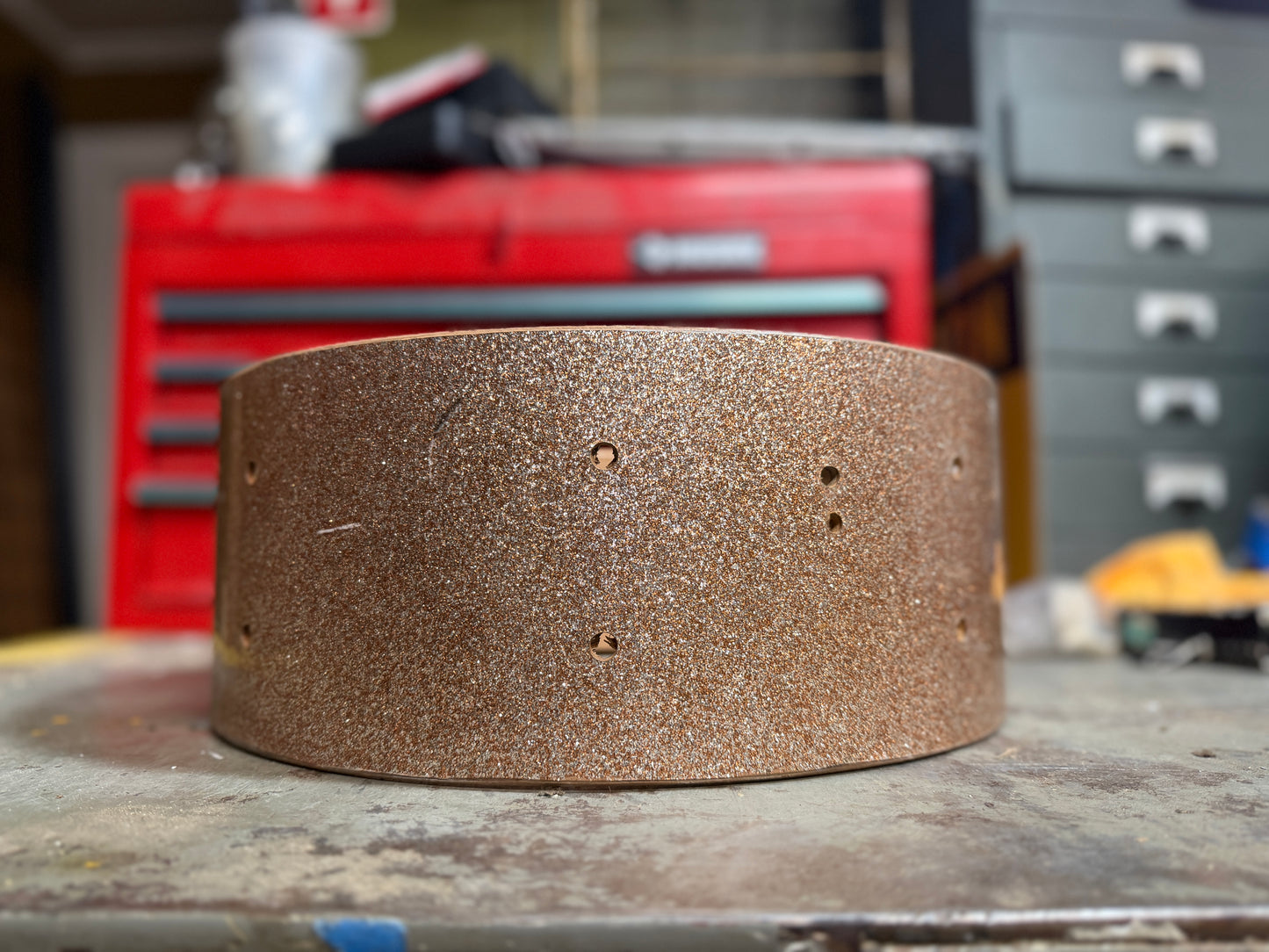 1960s Slingerland Snare Drum Shell in Champgane Sparkle 5x14