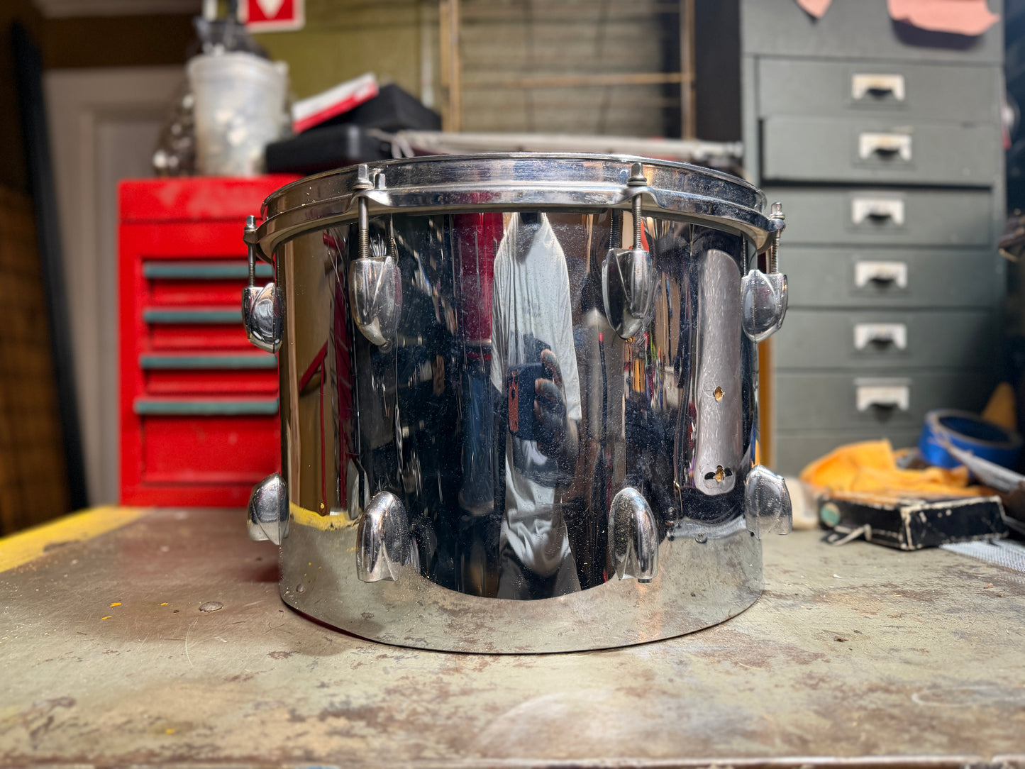 1970s Gretsch 10x14 Snare Shell Project in Chrome
