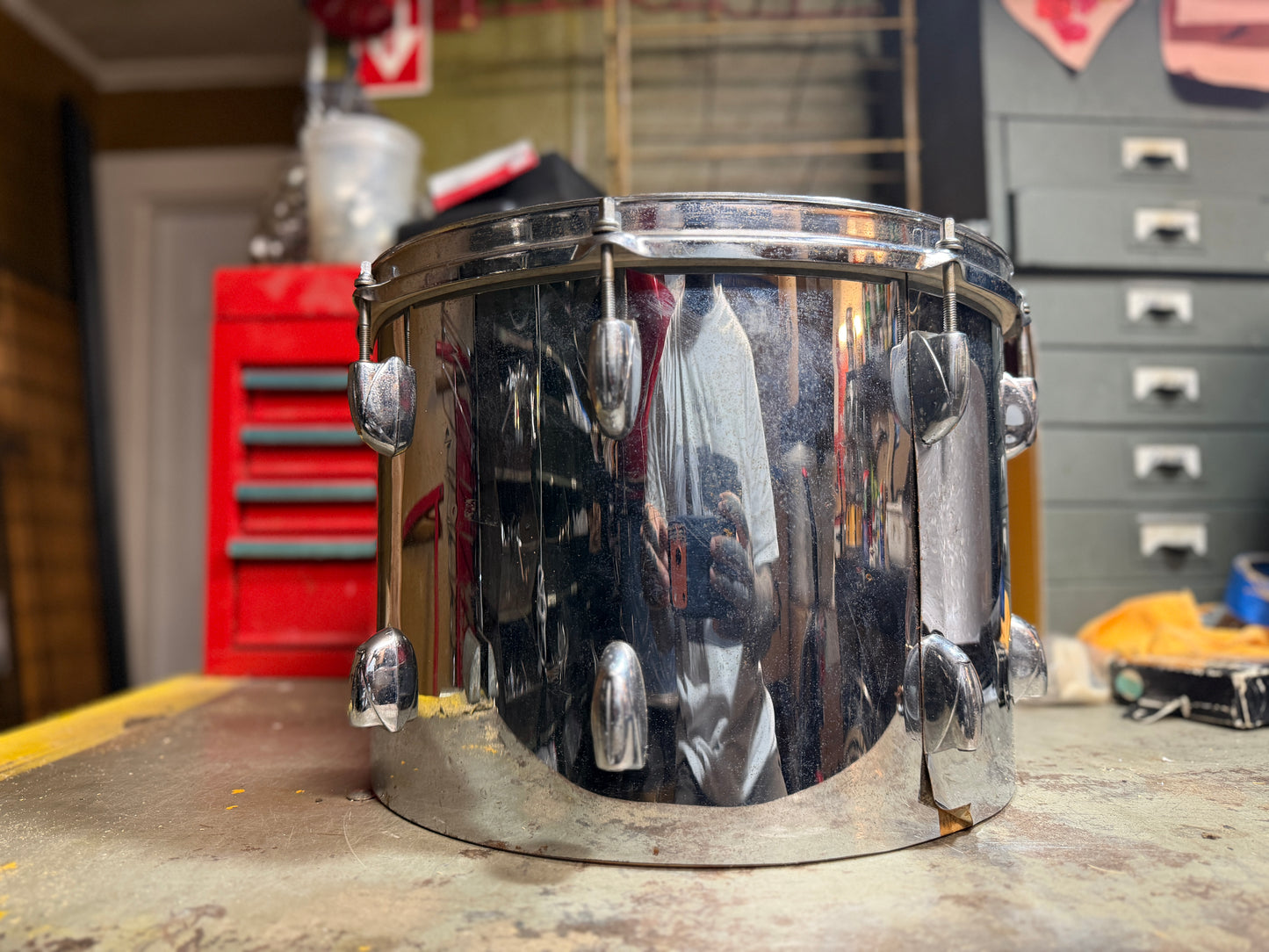 1970s Gretsch 10x14 Snare Shell Project in Chrome