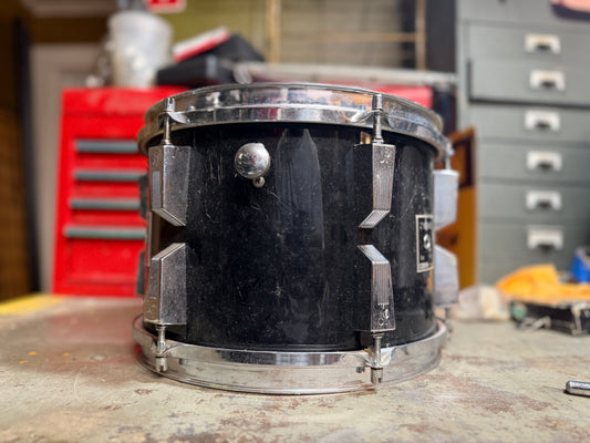 1970s Sonor Phonic Tom 8"x12" in Black Wrap