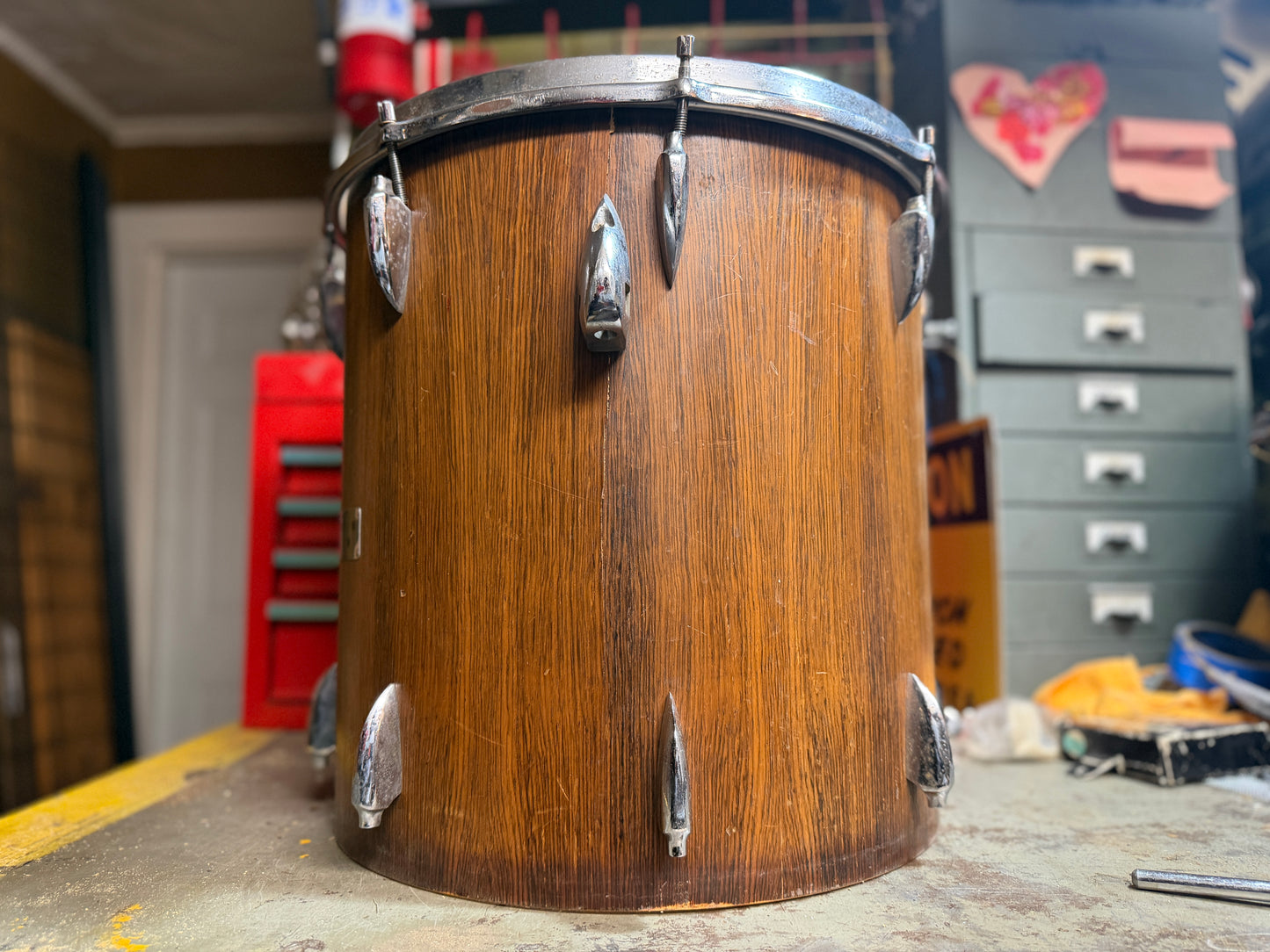 1960s Sonor Teardrop era Rosewood 16x16 Floor Tom Project