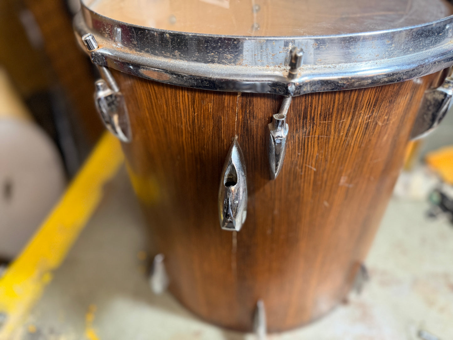 1960s Sonor Teardrop era Rosewood 16x16 Floor Tom Project