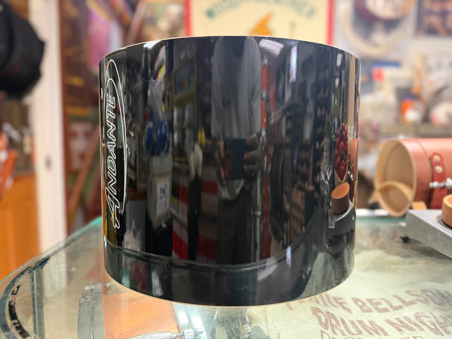 Andante Snare Drum Shell - Black Lacquer 10x14