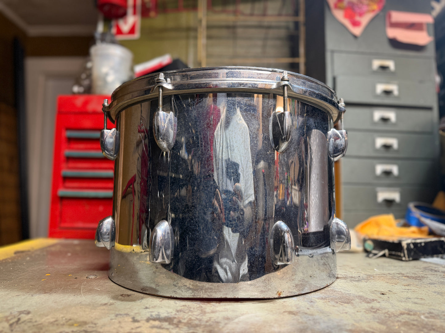 1970s Gretsch 10x14 Snare Shell Project in Chrome