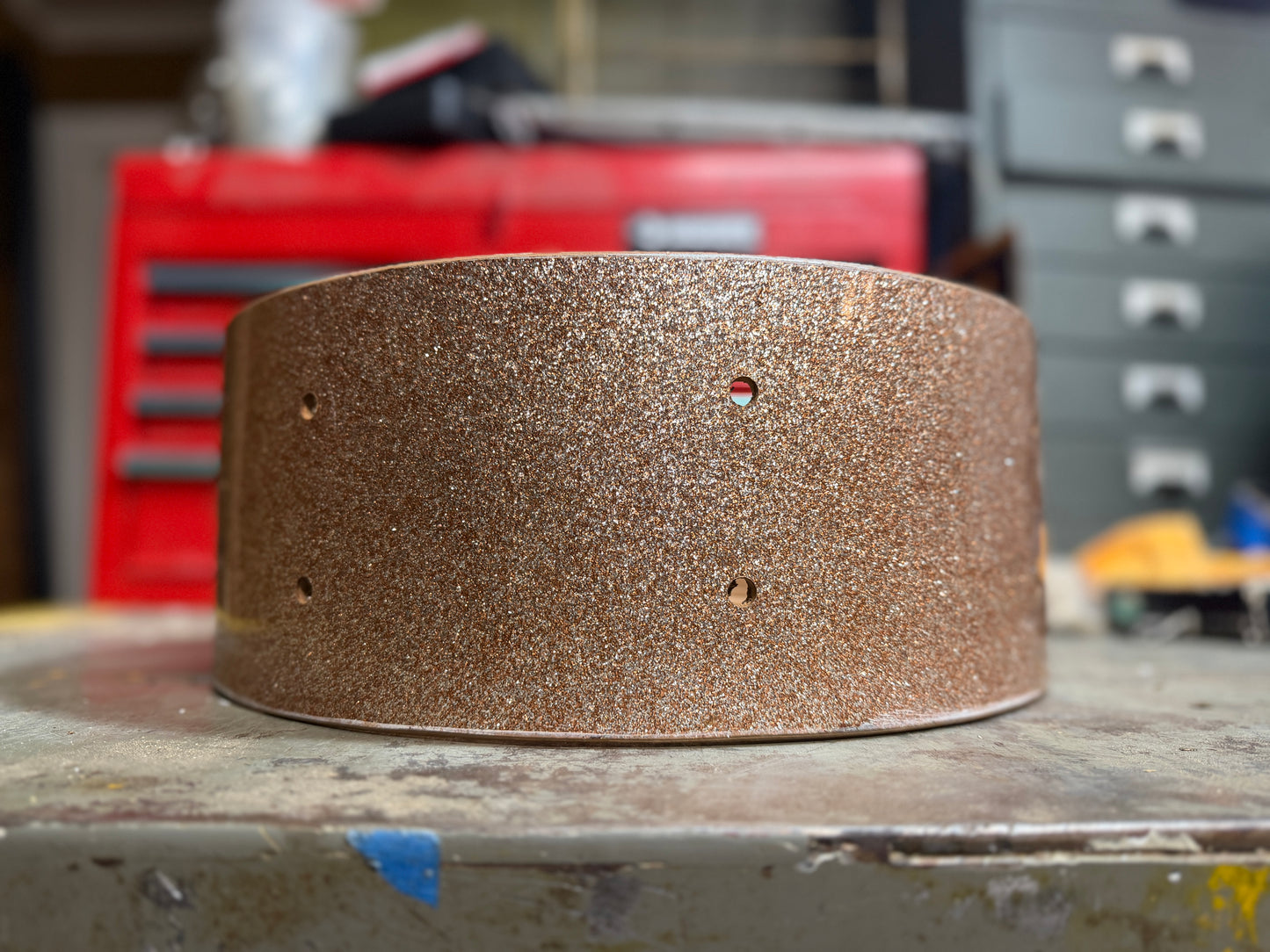 1960s Slingerland Snare Drum Shell in Champgane Sparkle 5x14