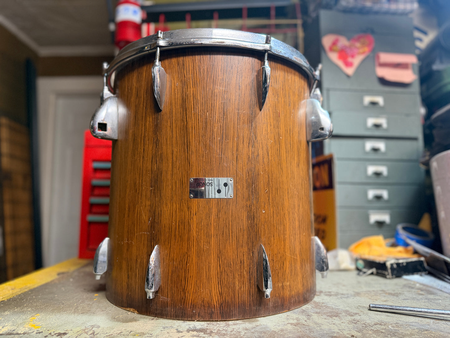 1960s Sonor Teardrop era Rosewood 16x16 Floor Tom Project