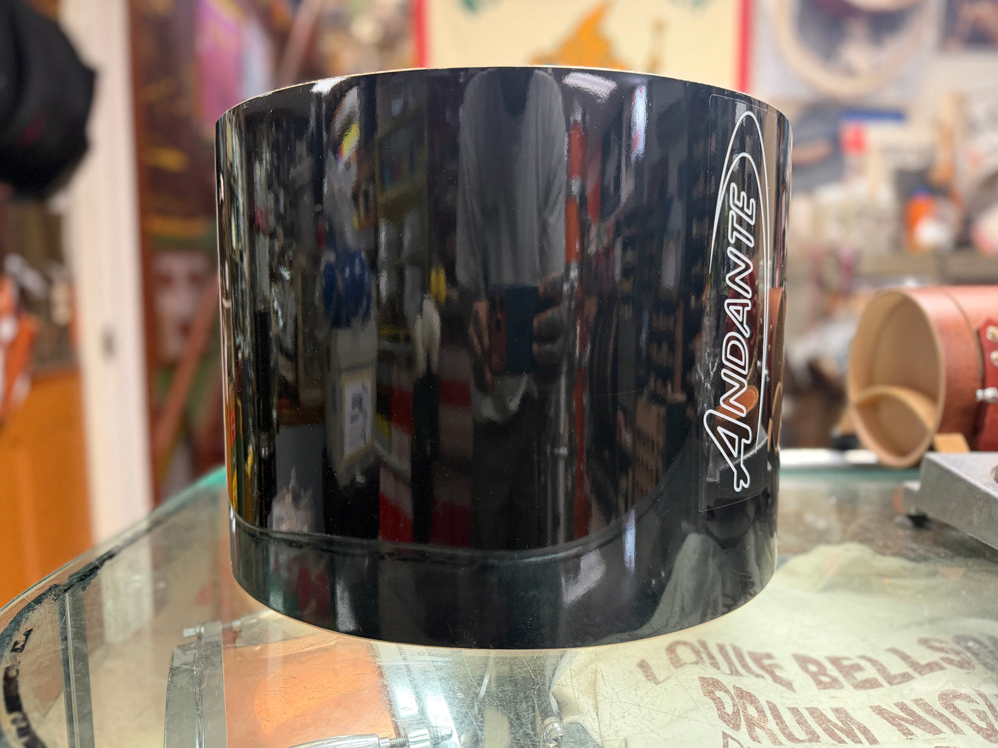 Andante Snare Drum Shell - Black Lacquer 10x14