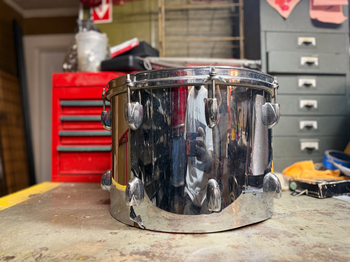 1970s Gretsch 10x14 Snare Shell Project in Chrome