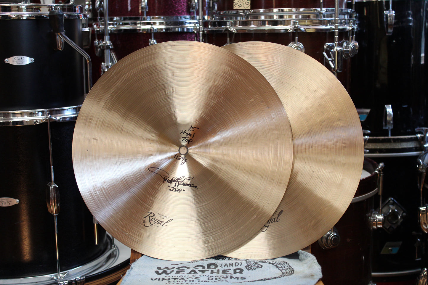 Royal Cymbals 15" Hi-Hats 1124/1557g