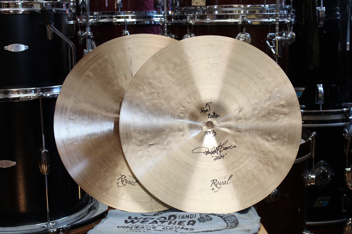 Royal Cymbals 15" Hi-Hats 1124/1557g