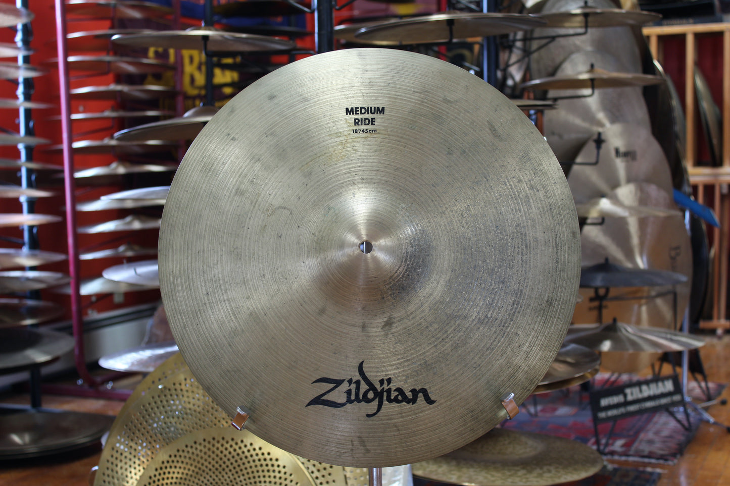 1990s A. Zildjian 18" Medium Ride Cymbal 1695g