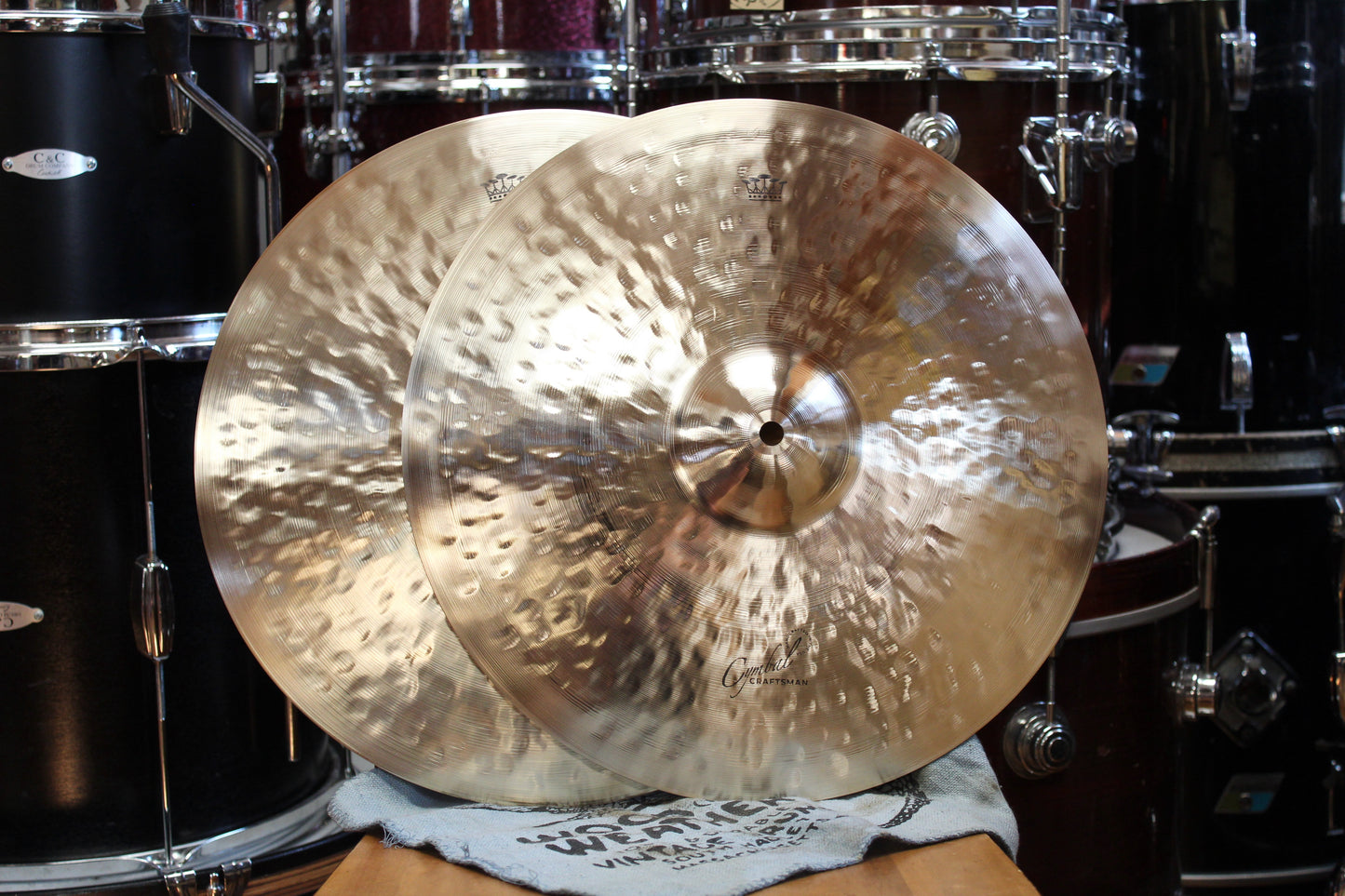 Cymbal Craftsman 15" EAK Style Brilliant Hi-Hats 1061/1525g