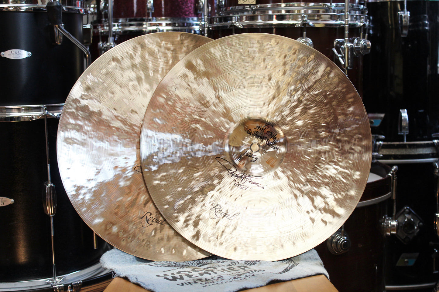 Cymbal Craftsman 15" EAK Style Brilliant Hi-Hats 1061/1525g