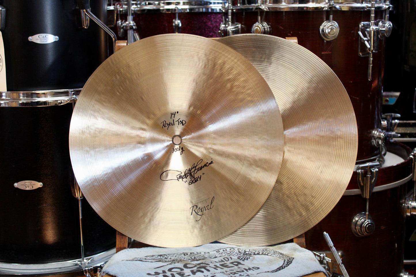 Royal Cymbals 14" Hi-Hats 1001/1390g