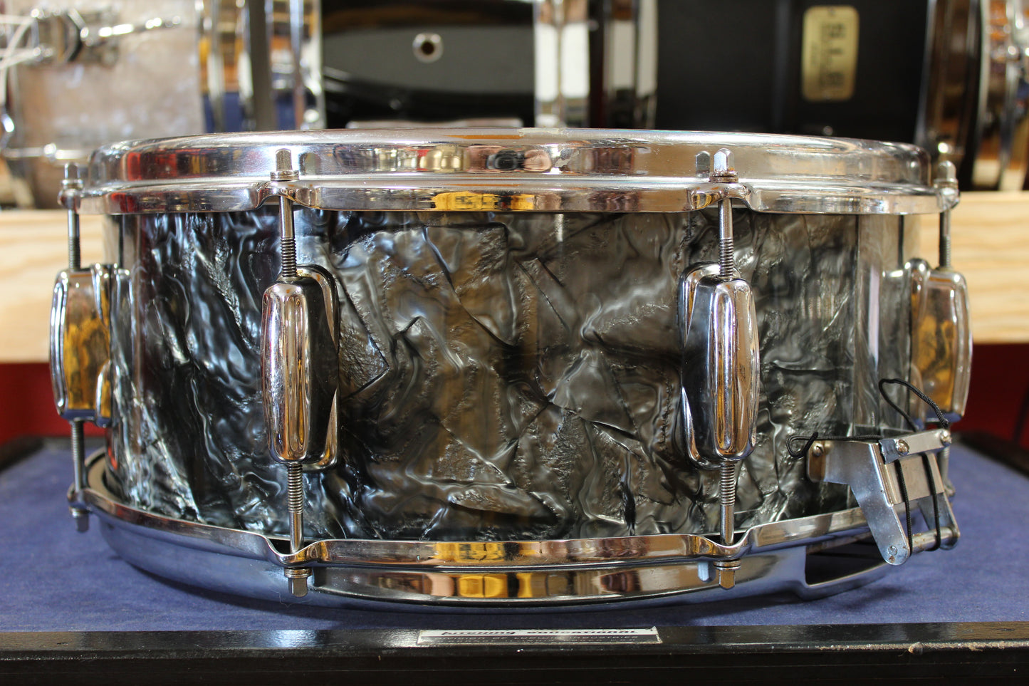1960s Slingerland 5.5x14 Artist Model Snare Drum in Black Diamond Pearl