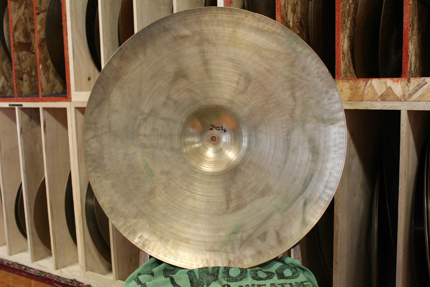 1940-50s A. Zildjian 20" Transition Stamp Ride 2403g