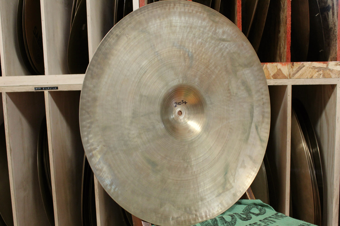 1940-50s A. Zildjian 20" Transition Stamp Ride 2403g