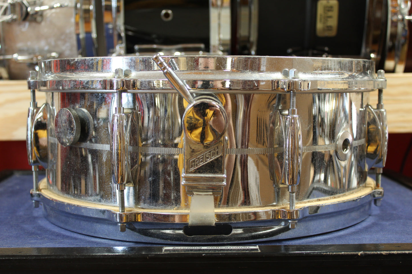 1960s Gretsch 5.5x14 4160 Chrome Over Brass Snare Drum