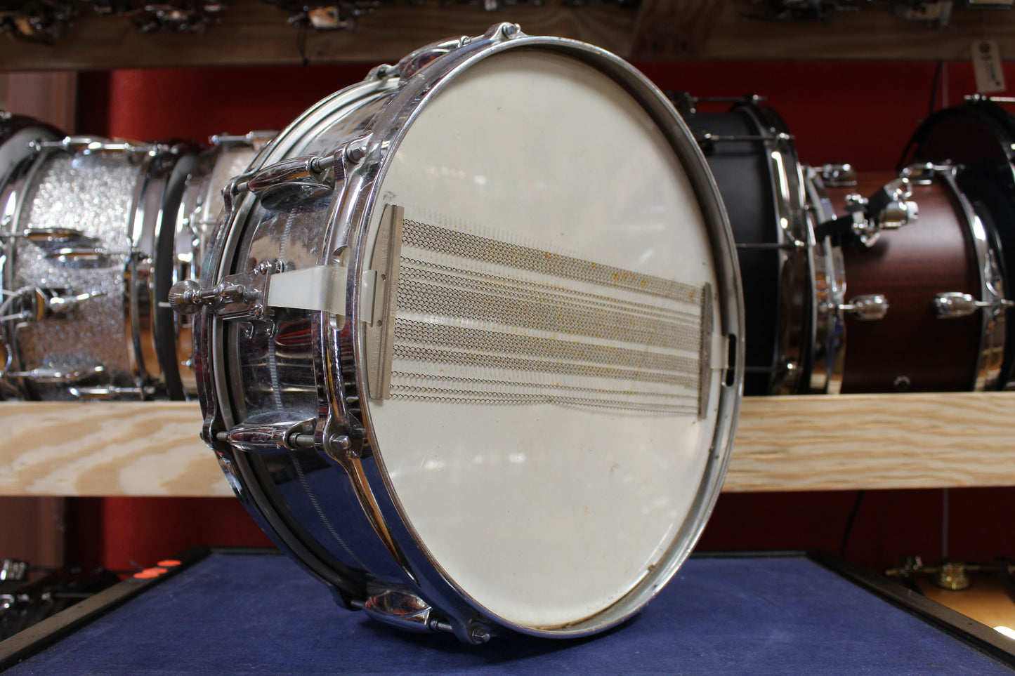 1960s Gretsch 5.5x14 4160 Chrome Over Brass Snare Drum