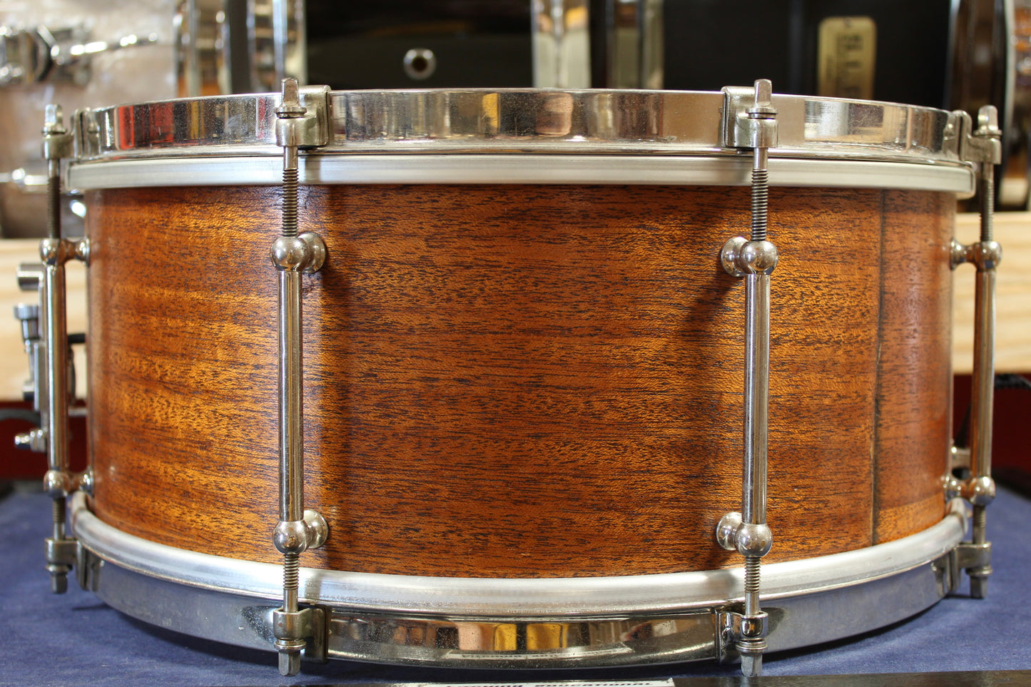 1930s Ludwig and Ludwig 6.5x14 Snare Drum in Mahogany