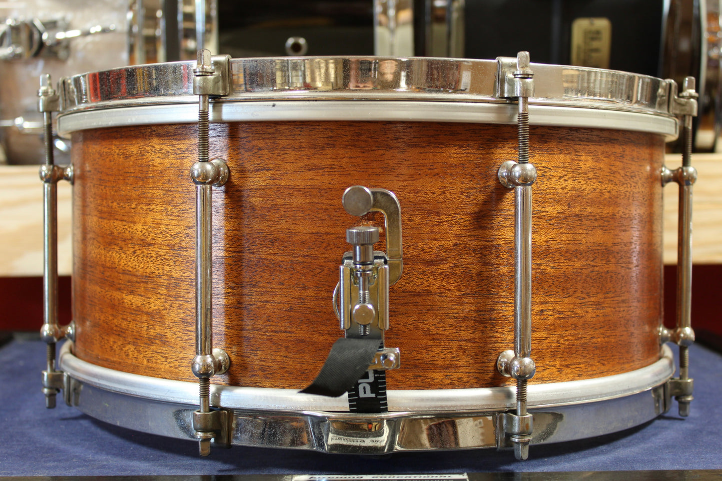 1930s Ludwig and Ludwig 6.5x14 Snare Drum in Mahogany