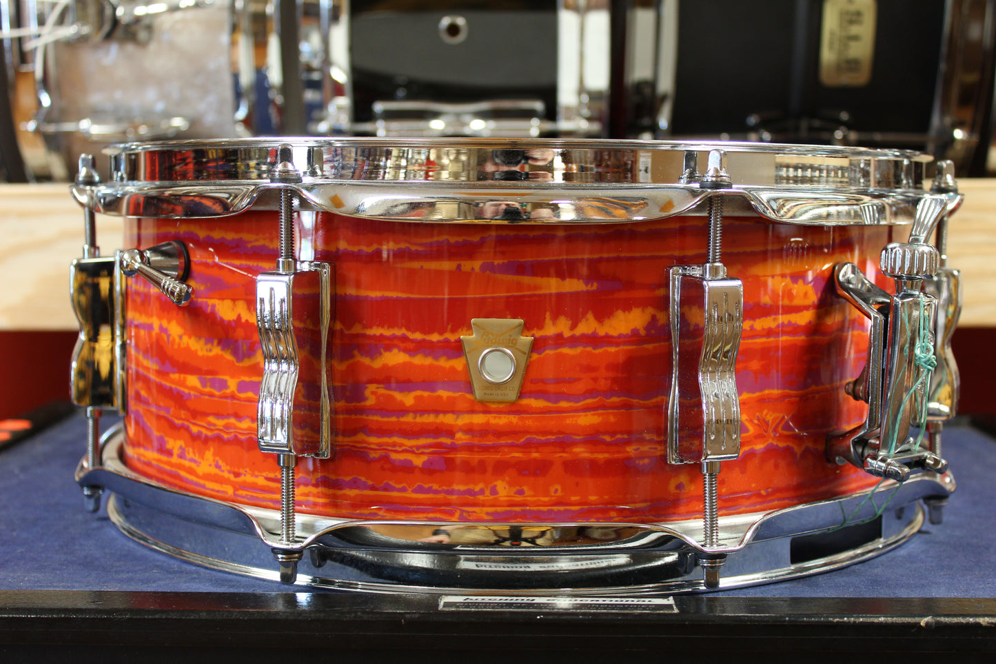 Ludwig 5x14 Legacy Model Jazz Festival Snare Drum in Mod Orange