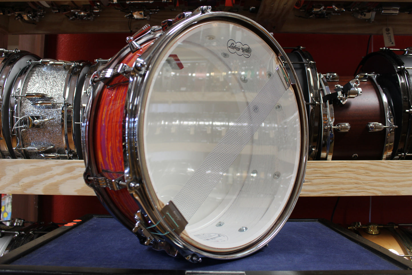Ludwig 5x14 Legacy Model Jazz Festival Snare Drum in Mod Orange