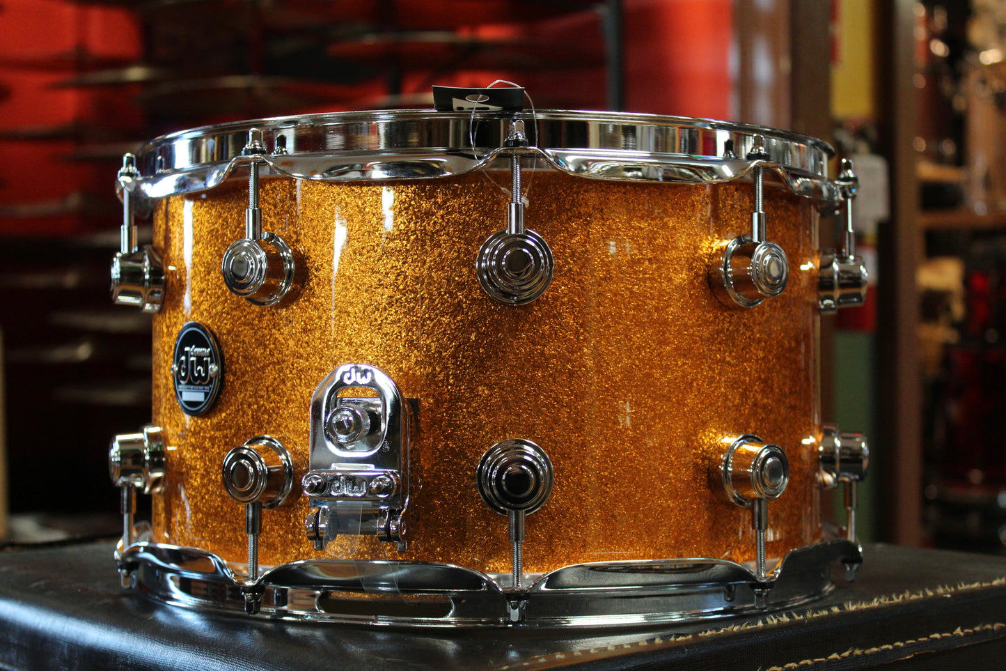 DW Performance Series 8"x14" Snare Drum in Gold Sparkle