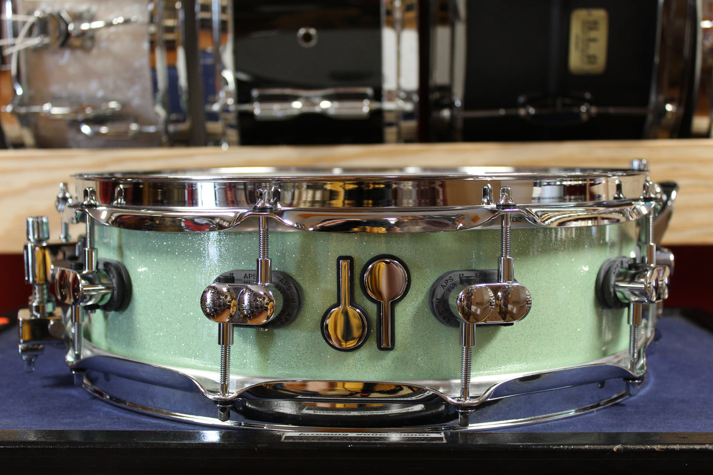 Sonor SQ2 Vintage Beech Shell 4.25x14 Mint Sparkle High Gloss