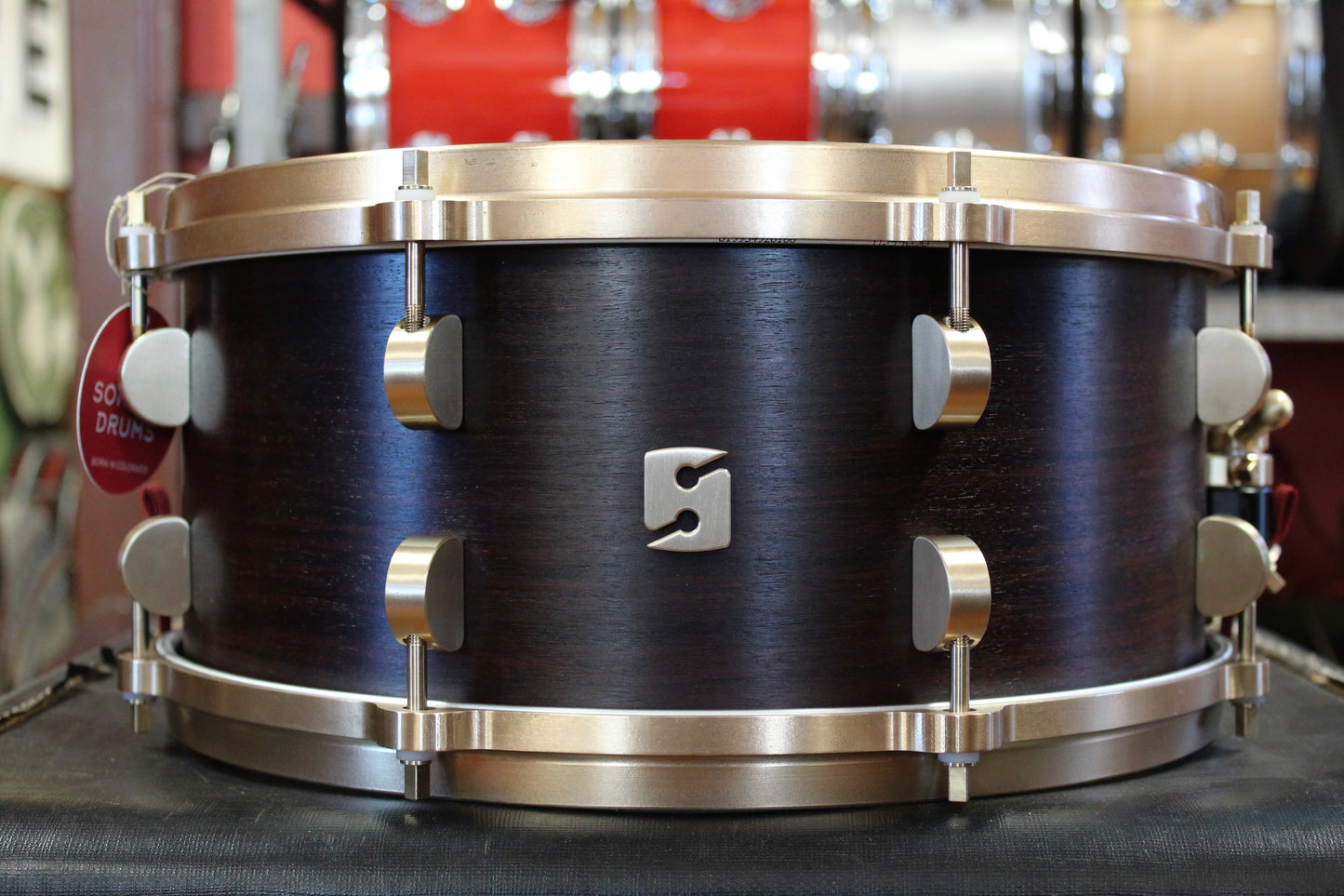 Sonique Drums 6.5x14 Studio Series Snare Drum in E. Indian Rosewood