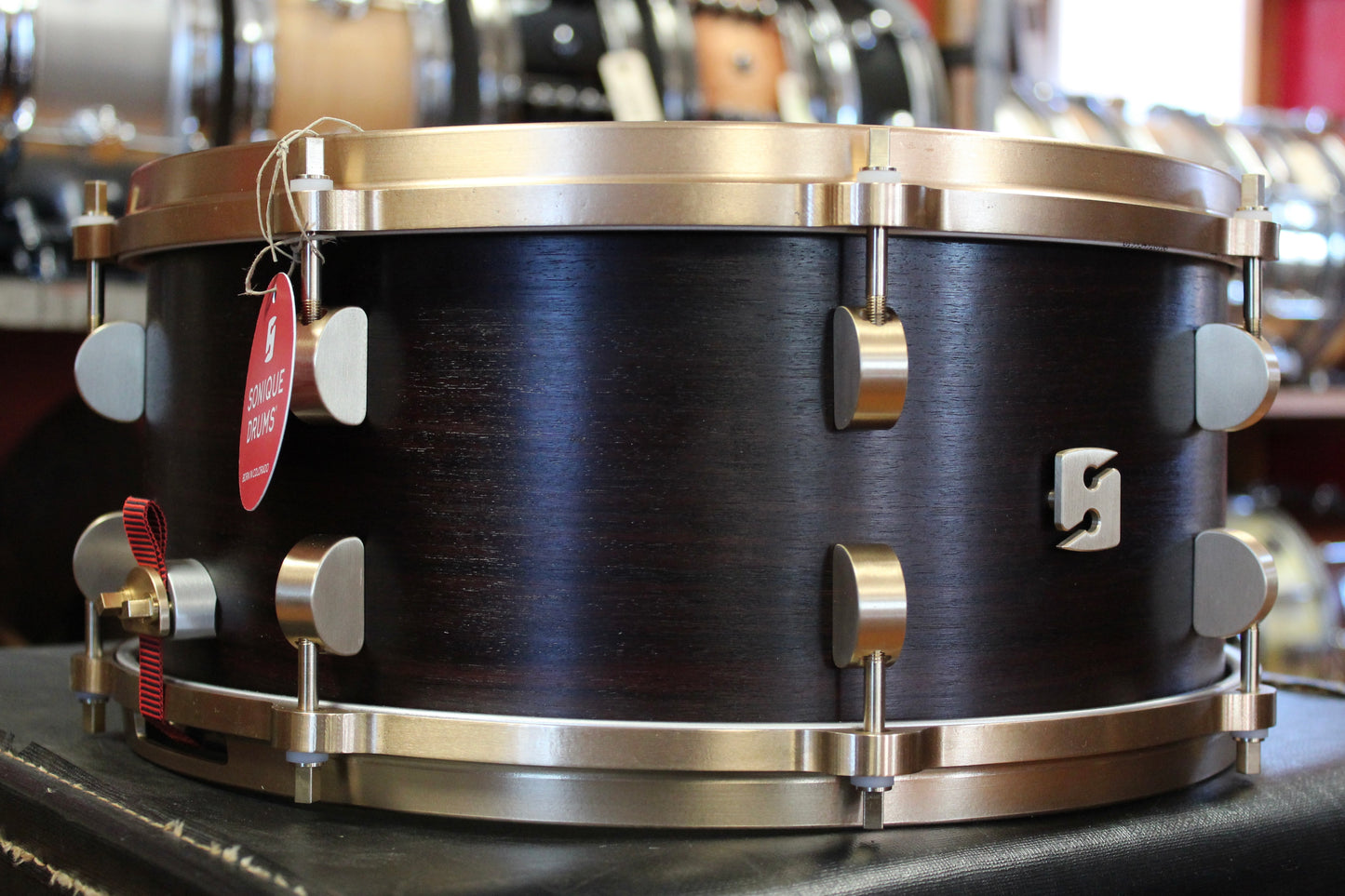 Sonique Drums 6.5x14 Studio Series Snare Drum in E. Indian Rosewood