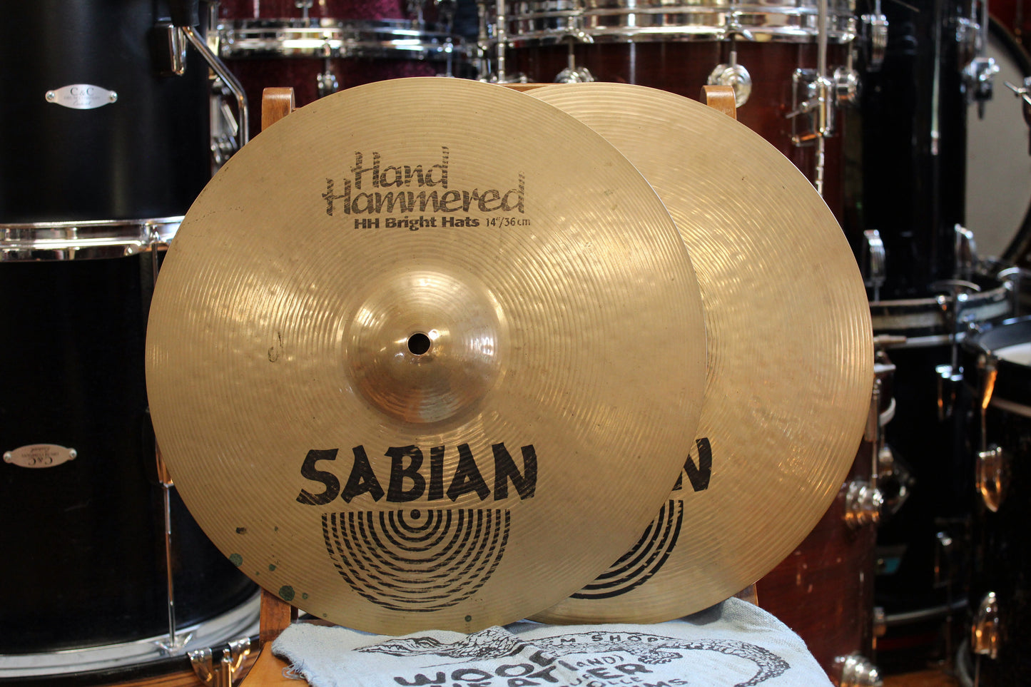 90s Sabian 14" HH Bright Hats 1097/1443g